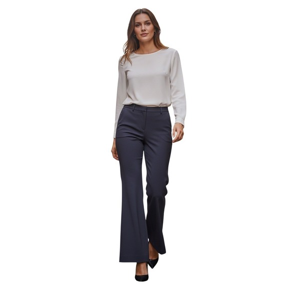 Worthington Pants - Worthington Wide Leg Trousers Navy Work Pants Womens 12 Fits W 29-31